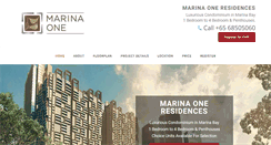 Desktop Screenshot of marina-one-singapore.com